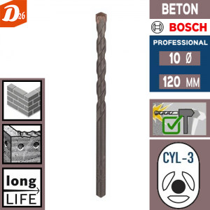 Bosch Professional 7 pièces CYL-3 Jeu de forets à béton Set (pour